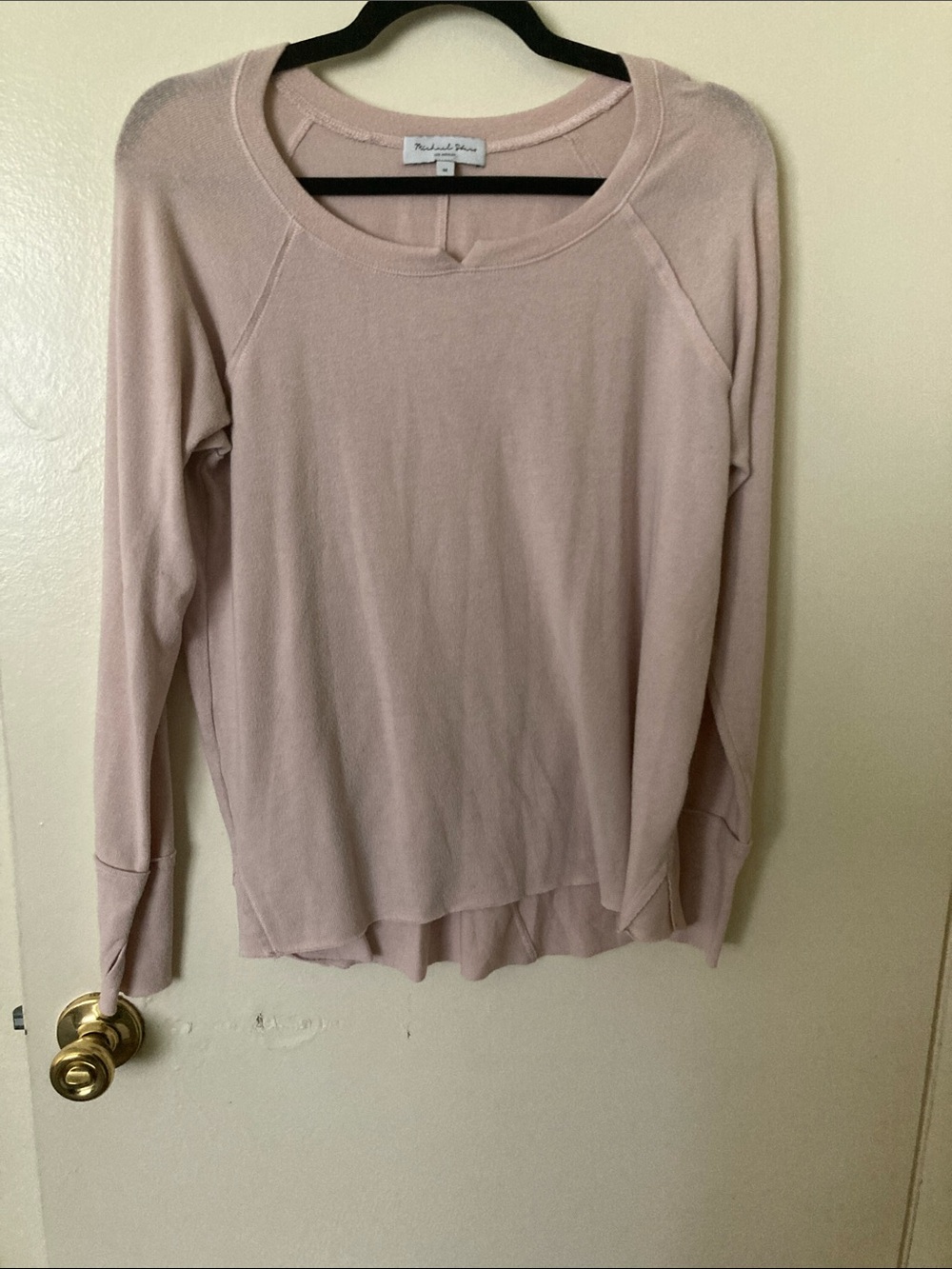 Michael Stars Dusty Pink Lightweight Long-Sleeve Top